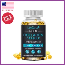 120 capsules Multi Collagen Complex Dietary Supplement For Hair Skin Nails Bone