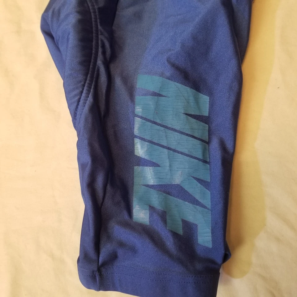 Pantalones Cortos De Colección NIKE HECHOS EN EE. UU. Azul Spandex Acolchado Ciclismo Bicicleta Talla XS Sin Stock Foto 3 de 4