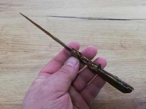 VTG OLD RARE WW1 WWI FRENCH TRENCH ART SHAPE RIFLE GUN LETTER OPENER PAPER KNIFE - Picture 8 of 8