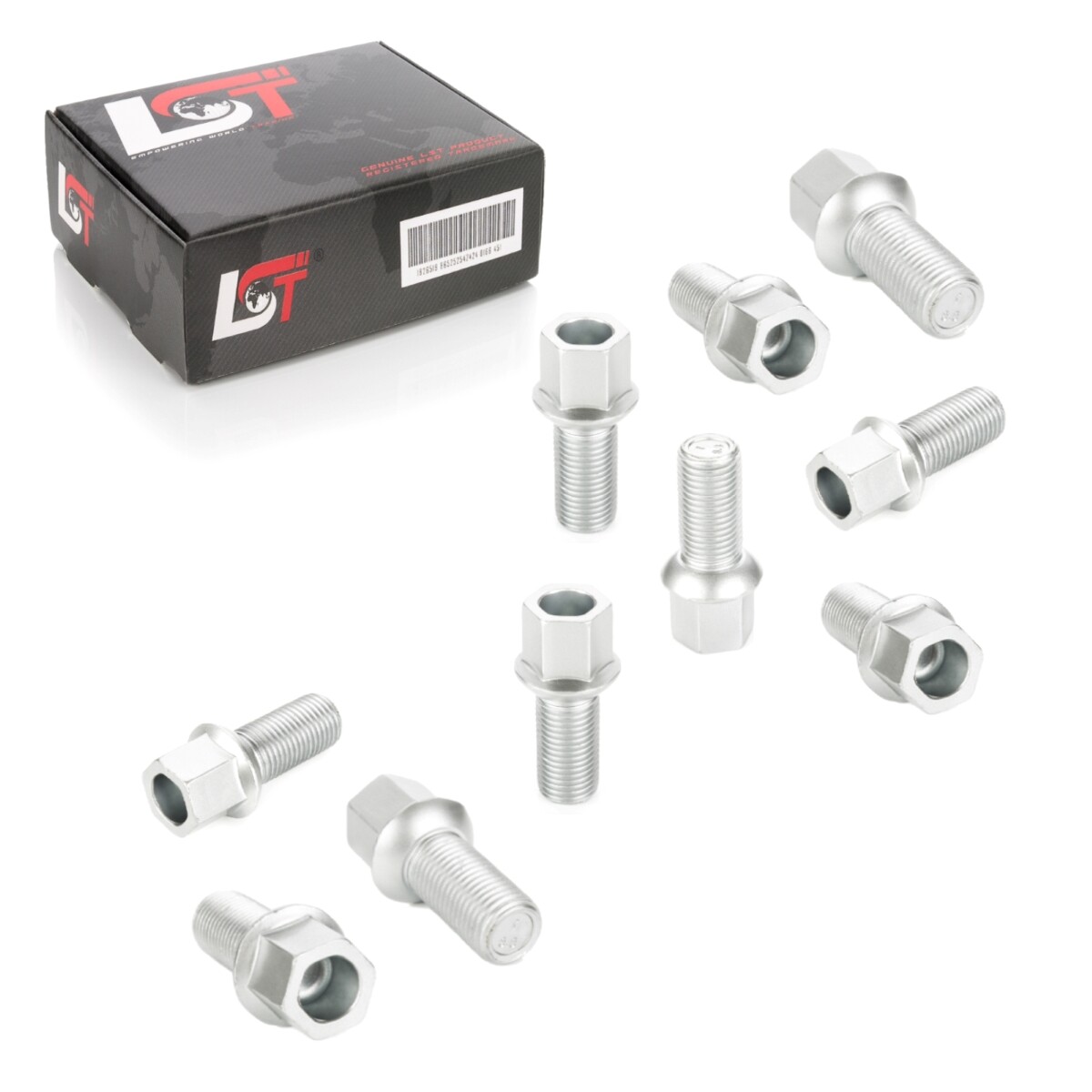 10X Wheel Bolts Set Ball Seat M14 X 1.5 X 27Mm For Seat Alhambra 710