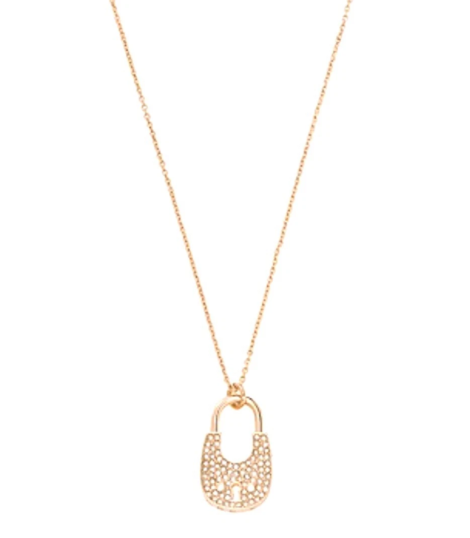 Michael Kors Heart Padlock Pendant Necklace In Rose Gold | ModeSens