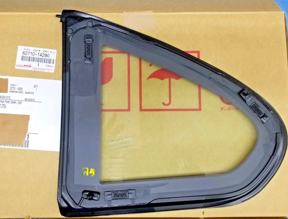 Toyota Supra MK4 JZA80 1993-1996 cuarto de vidrio izquierdo y derecho OEM techo Targa Foto 3 de 4