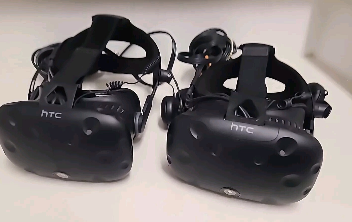 Lot of 2 HTC Vive Virtual Reality Headsets - Headsets ONLY(Untested)