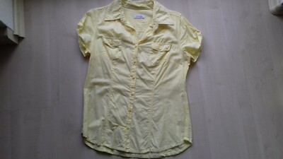 orsay shirt-blouse-long shirt-tunic-dress-short sleeve D-40 featherweight mint yellow