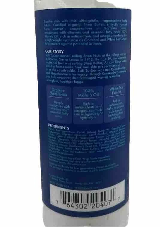 2X Shea Moisture Fragrance Free Sensitive Skin Body Lotion 16 fl oz DISCONTINUED - Image 3 of 4