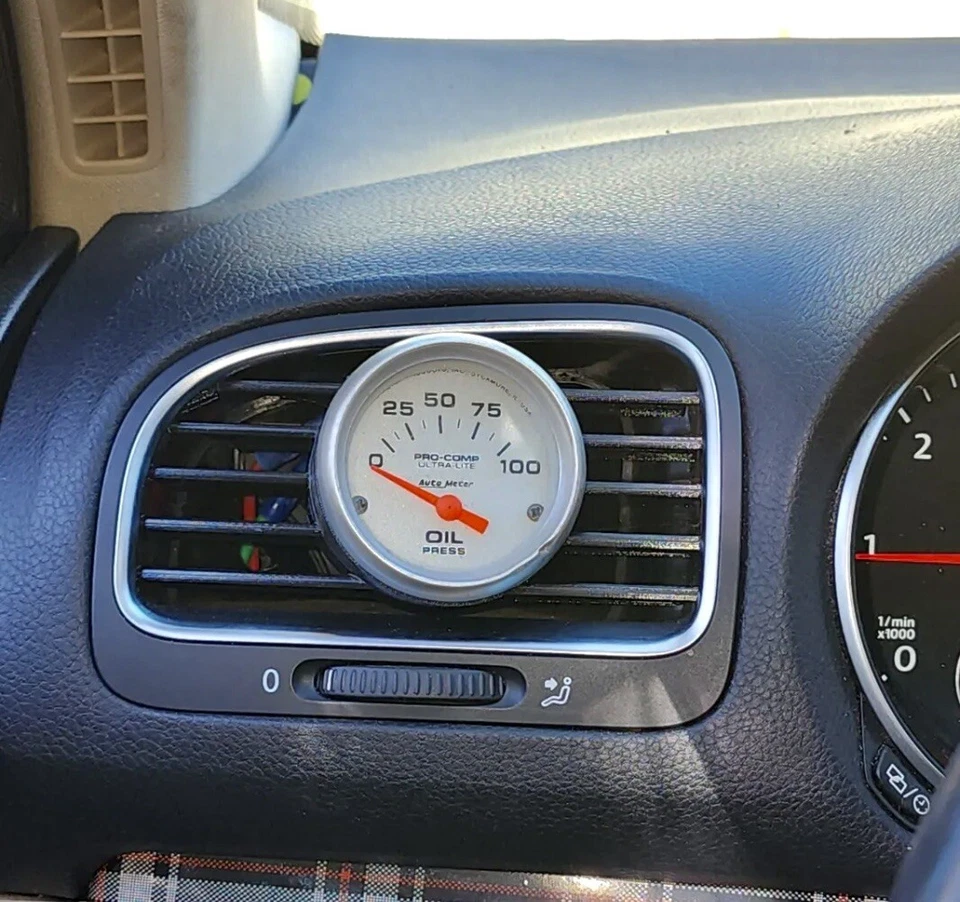 10-13 Volkswagen Golf 6 GTI MK6 ventilación de aire 52 mm cápsula calibre único Foto 2 de 2