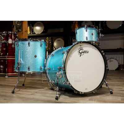 Gretsch Brooklyn 3pc Classic Drum Set Turquoise Sparkle - DCP Exclusive!