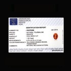 1.52 Ct Natural Tourmaline IGI Certified Gemstone Yellow Orange Color Oval Cut — photo 2