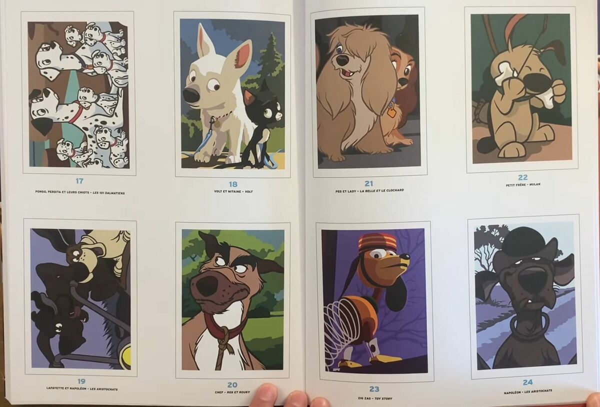 100 Disney Puppies and dogs Adult Colouring Book French Mystery by Number  Animal