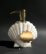 CYPRVS RESIN 3D TEXTURE SEA SHELL PEARL WHITE LOTION,SOAP DISPENSER,BRONZE PUMP