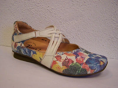 Think! Schuh Modell Chilli in bianco multi Blumenprint incl. THINK Papiertüte - Bild 1 von 4