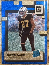 2022 Donruss Optic - Alontae Taylor - Rated Rookie - Blue Glitter Prizm SSP