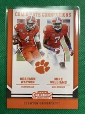 17 Contender's Draft Collegiate Connections Deshaun Watson/Mike Williams RC #1 