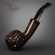 Mr. Brog HAND MADE SMALL WOODEN SMOKING PIPE for TOBACCO 31  Plum Rustic  PEAR