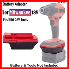 Battery Adapter For Milwaukee 18V Li-ion Battery For Hilti 22V Series Power Tool