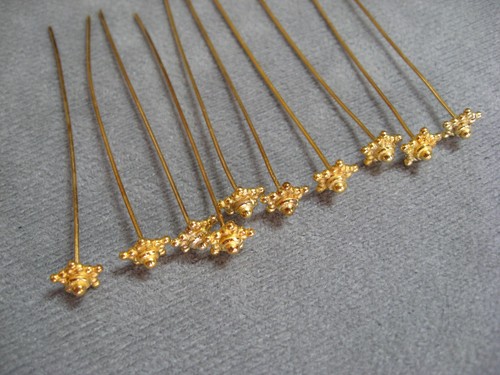 2 Zoll ausgefallene Kopfstifte 7 mm Stern Design Kopf Stärke 24