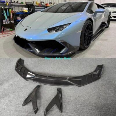 Fits For Lamborghini Huracan LP610 Carbon Fiber Front Bumper Diffuser MSY Style
