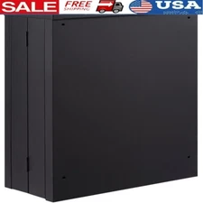 Foldable Wall Cabinet Garage Storage Adjustable Shelf Magnetic Lock 240lbs New