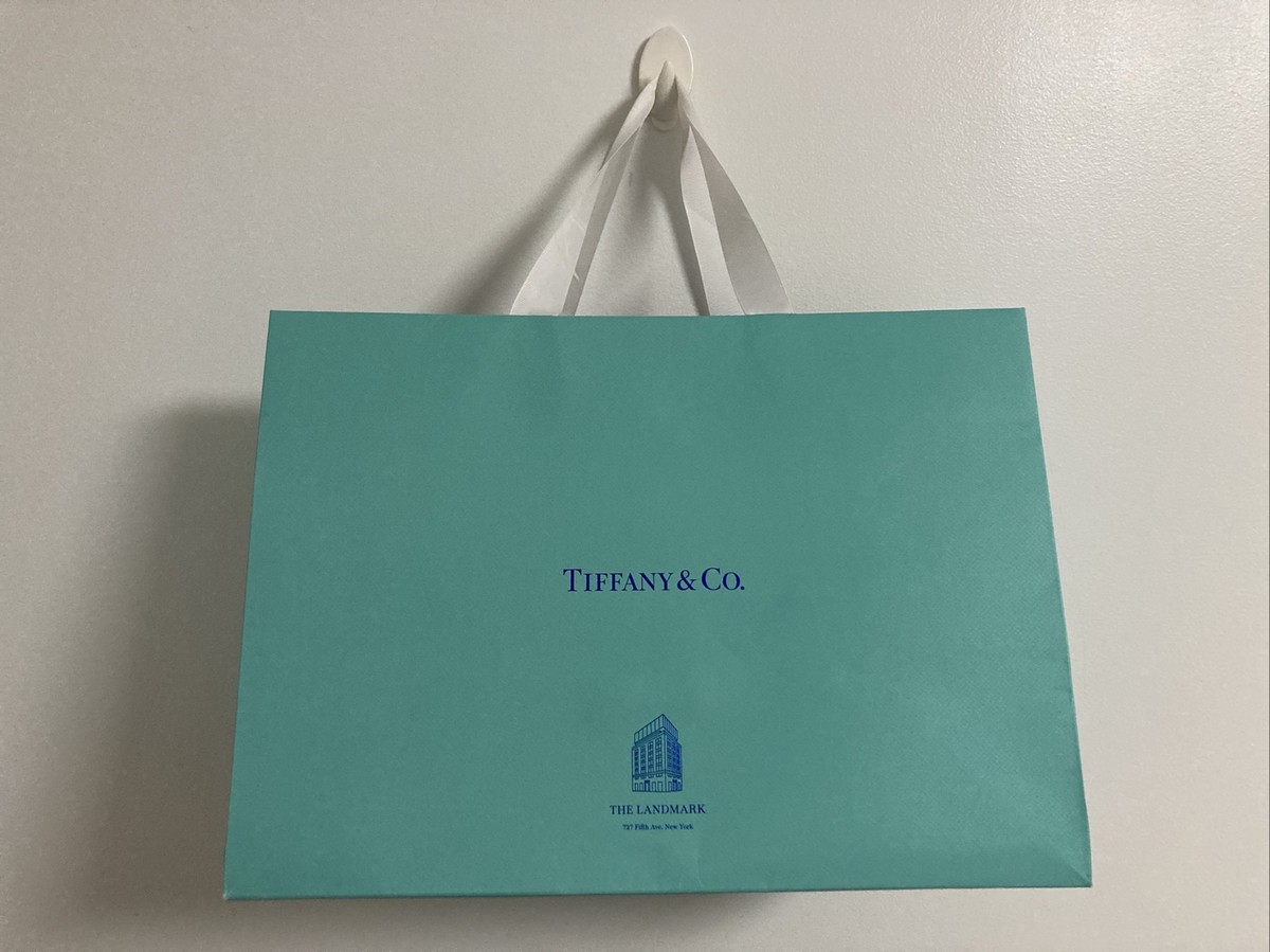 Tiffany & Co Empty Paper Gift Shopping Bag The Landmark Tiffany & Co Empty Paper Gift Shopping Bag The Landmark