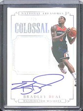 2014-15 Panini National Treasures Relic Autograph #CJS-BB Bradley Beal 20 of 35