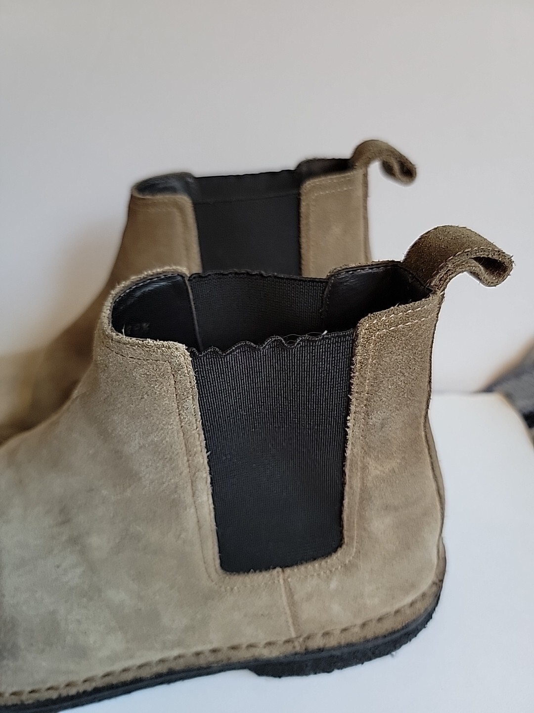 Stivali Chelsea Da Uomo Saint Laurent 39 5 US 6 5 Marrone Pelle scamosciata ITALIA Pull On