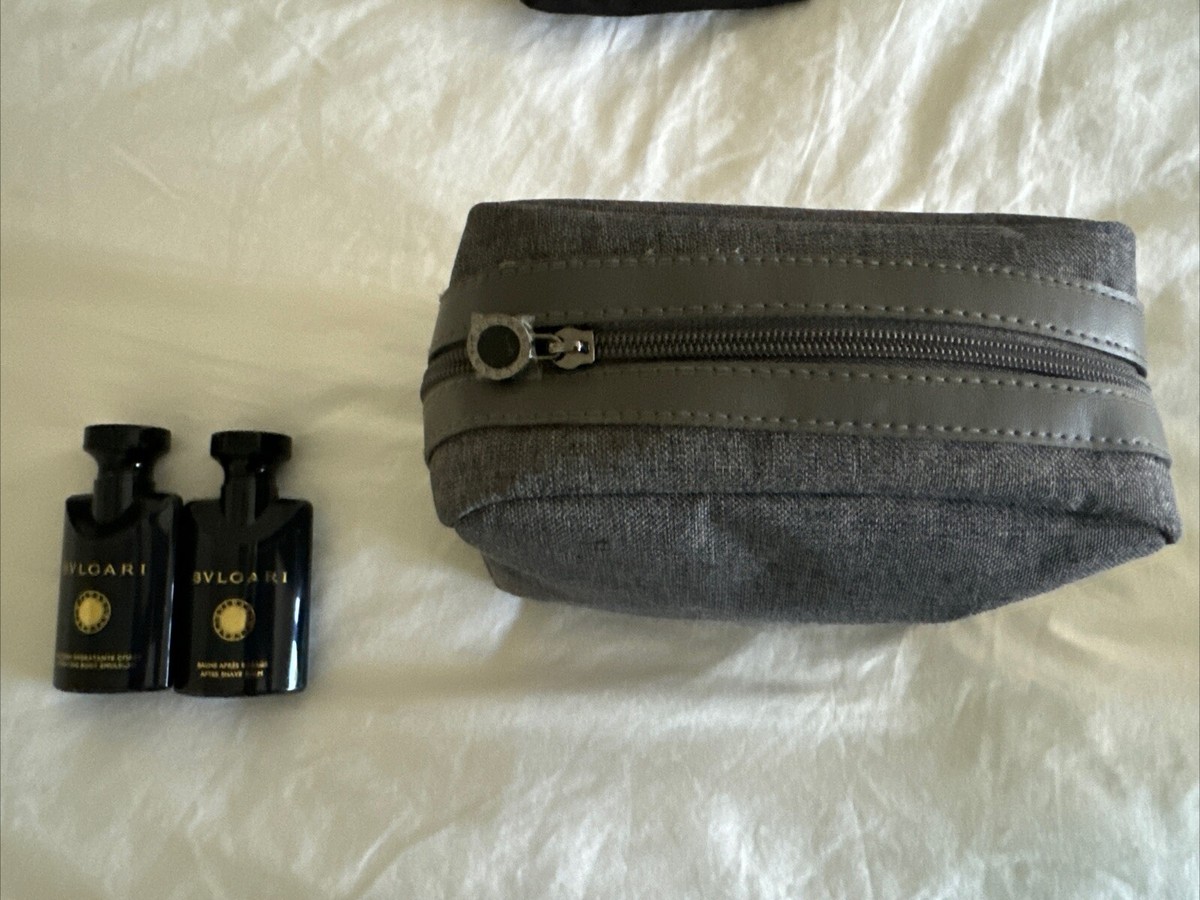 Emirates BVLGARI Au The Noir Amenity Bag (grey) | eBay