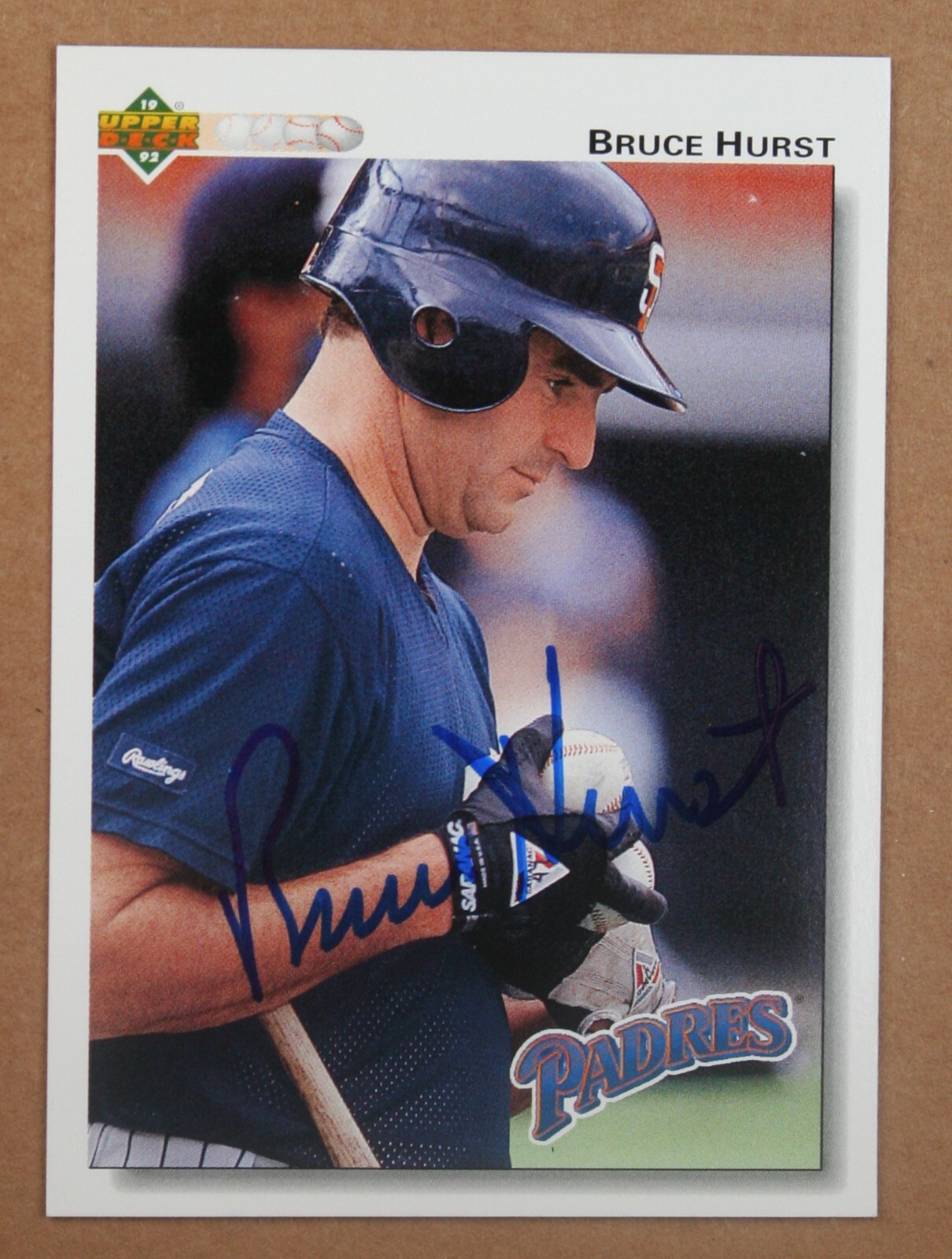 AUTOGRAPHED - Bruce Hurst Upper Deck #437 San Diego Padres 1992