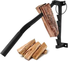 Heavy Duty Wall Mounted Kindling Splitter Iron Firewood Cracker Log Splitter