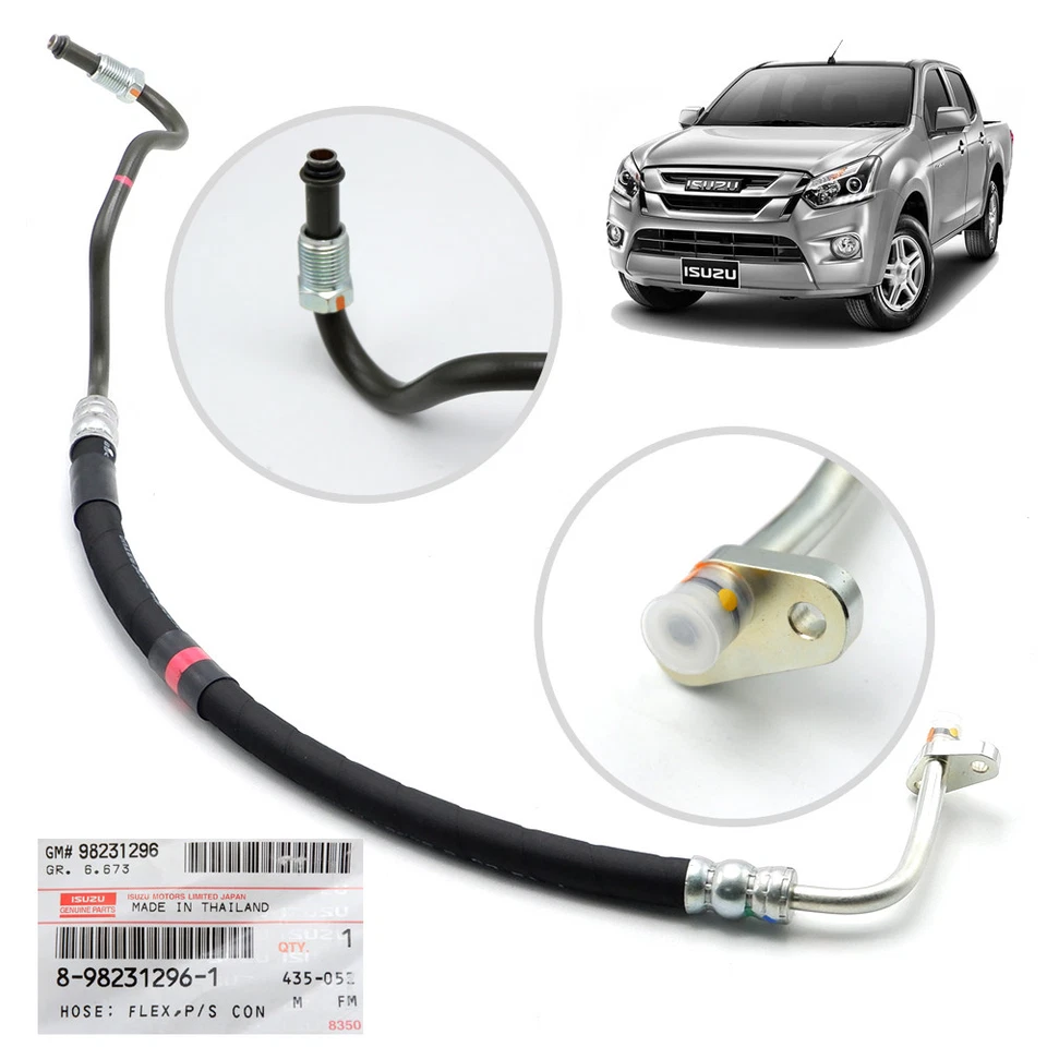 Genuine Black Pipe Hoses Oil Power Input Fits Isuzu D-Max Holden Rodeo 2012 2018 - image 4 of 4