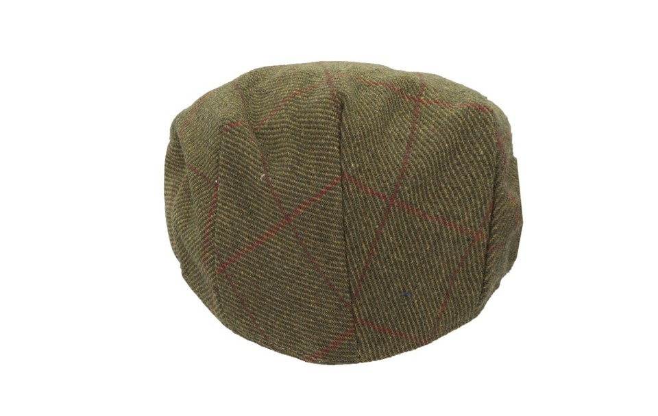 Childrens Tweed Flat Cap - Derby Schiebermütze Für Jungen & Mädchen 50-54cm