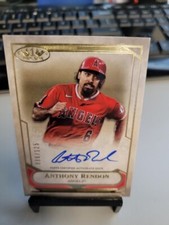 2021 Topps Tier One Anthony Rendon Tier One Talent Auto # /125 Angels DVS 1465
