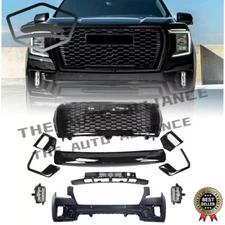 For 2021-2024 GMC Yukon Denali Front Bumper Kit Assembly with Fog Lights