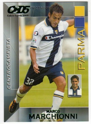 CARD FOOTBALLERS FOOTBALL CARDS 2005 figure number 132 PARMA MARQUEIONNI