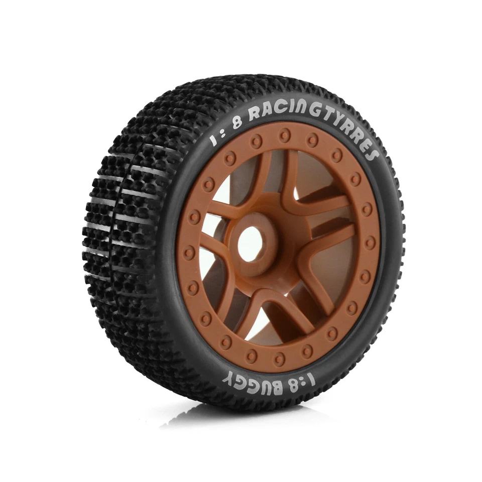 4 peças 1/8 rodas de buggy de carro off-road pneus 110mm pneus de borracha Rocks para Team Losi - Imagem 3 de 4