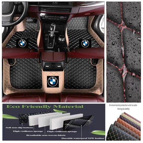 For BMW All Models Car Floor Mats Luxury Custom Front & Rear Auto