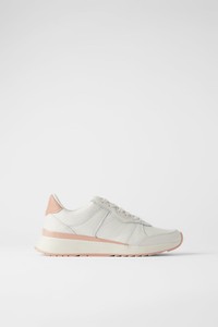 zara soft leather sneakers