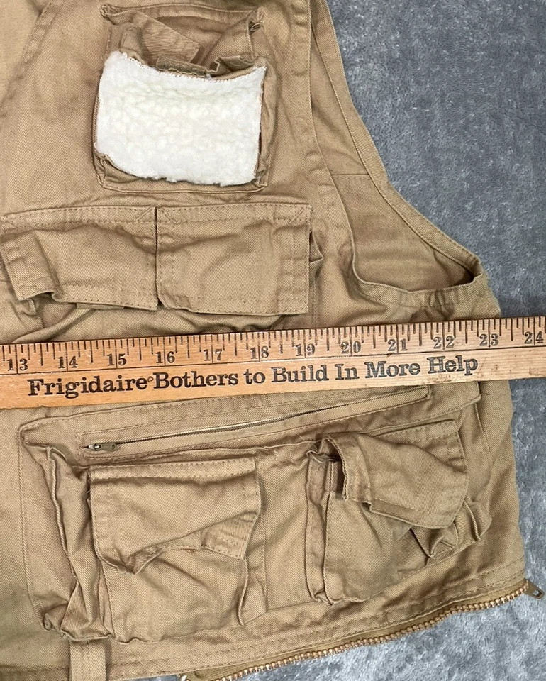 Vintage Oshman's Men’s Vest Duck Hunting Skeet Shooting Khaki Hunting - Size L - Image 3 of 4