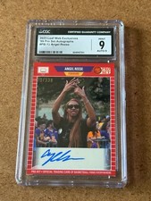 2023 Leaf PRO SET Angel Reese LSU Tigers NCAA Championship Ring Card CGC 9 AUTO