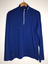 Polo Sport Ralph Lauren Blue Long Sleeve Shirt Men's Large Made in USA