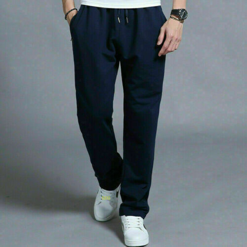 Men's Fleece Jogging Bottoms With Pockets, Open Hem, Comfortable & Stretchy UK - Bild 8 von 10