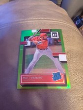 2022 Donruss optic Rated Rookie Lime Green Matt Vierling Philadelphia Phillies