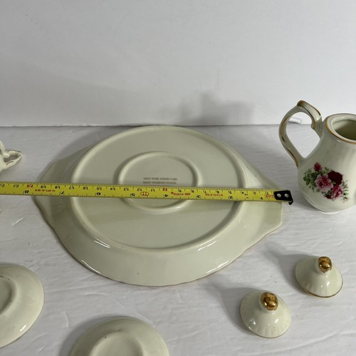 VTG Mini 9 pc Tea Set BAUM BROS? Roses and Stars Collection for Decoration Only - Picture 7 of 7