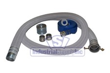 Suction Hose PVC Clear Flexible 3" x 20FT Conventional Kit 50FT Blue FS