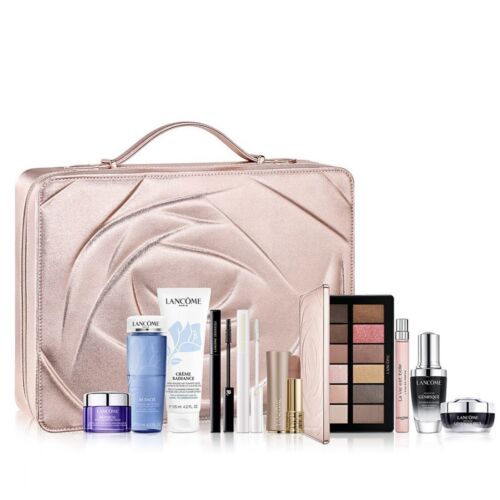 Lancôme 2024 Holiday Beauty Box 11 Piece Set with 9 Full-Size Favorites NEW