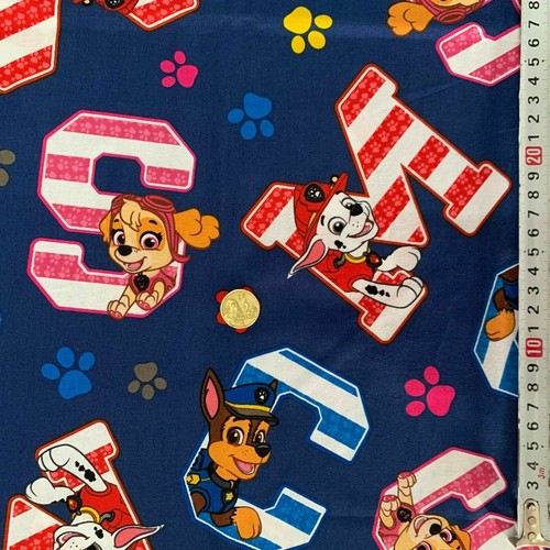 Print fabric, Quilt fabric, Fat quarter, 100% cotton(Paw Patrol Collection) - Picture 56 of 57