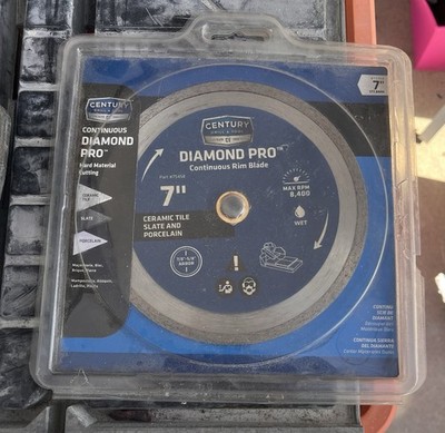Century Drill & Tool 7-inch Diamond Pro Continuous Rim Saw Blade (Part #75458)