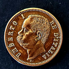 1897 Italy 2 Centesimi -High Grade- Beautiful Coin & Color — photo 1