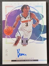 Bones Hyland 2022-23 Panini Impeccable Watercolor Auto /25 #WCS-BHY