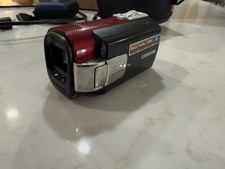 Samsung Camcorder Tested. With Untested Cannon Camera With Tripod Stand  