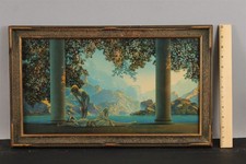 Small MAXFIELD PARRISH Art Deco Chromolithograph Landscape Print DAYBREAK, NR
